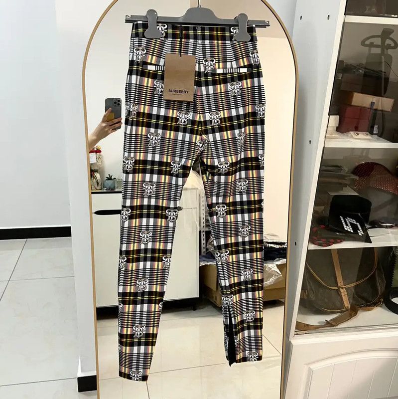 Burberry Burberry Multicolored Printed Women's Casual Pants Size 22" - 5 Thumbnail