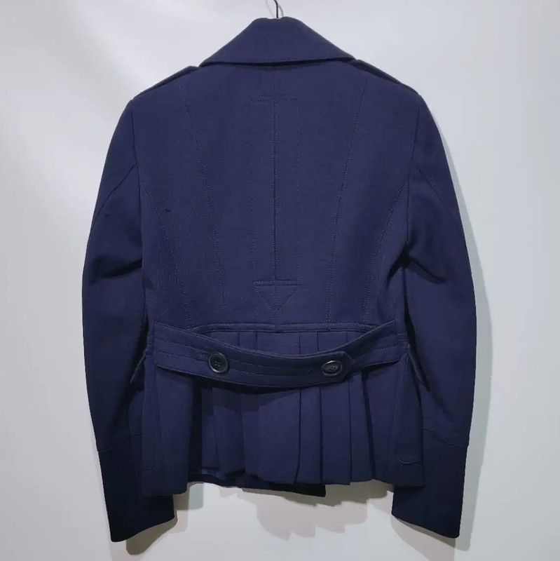 Burberry Burberry Women's L Size Navy Cotton Coat Size L / US 10 / IT 46 - 2 Thumbnail