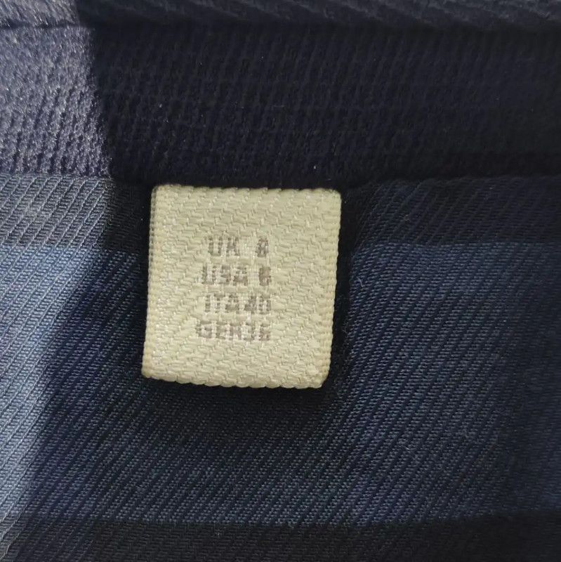Burberry Burberry Women's L Size Navy Cotton Coat Size L / US 10 / IT 46 - 4 Thumbnail
