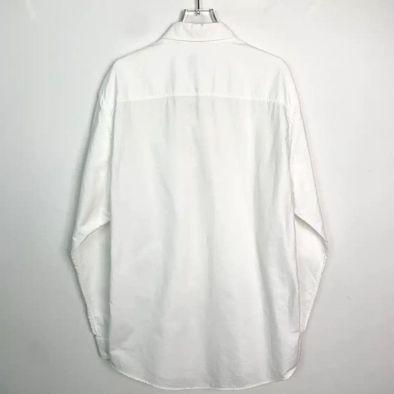 Burberry Burberry White Cotton Women's Shirt with Stripe Size L / US 10 / IT 46 - 2 Thumbnail