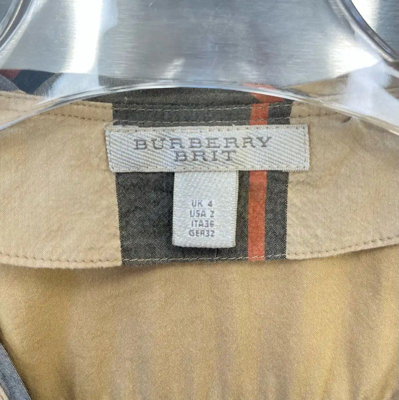 Burberry Burberry Khaki Check Dress for Women Size M / US 6-8 / IT 42-44 - 3 Thumbnail