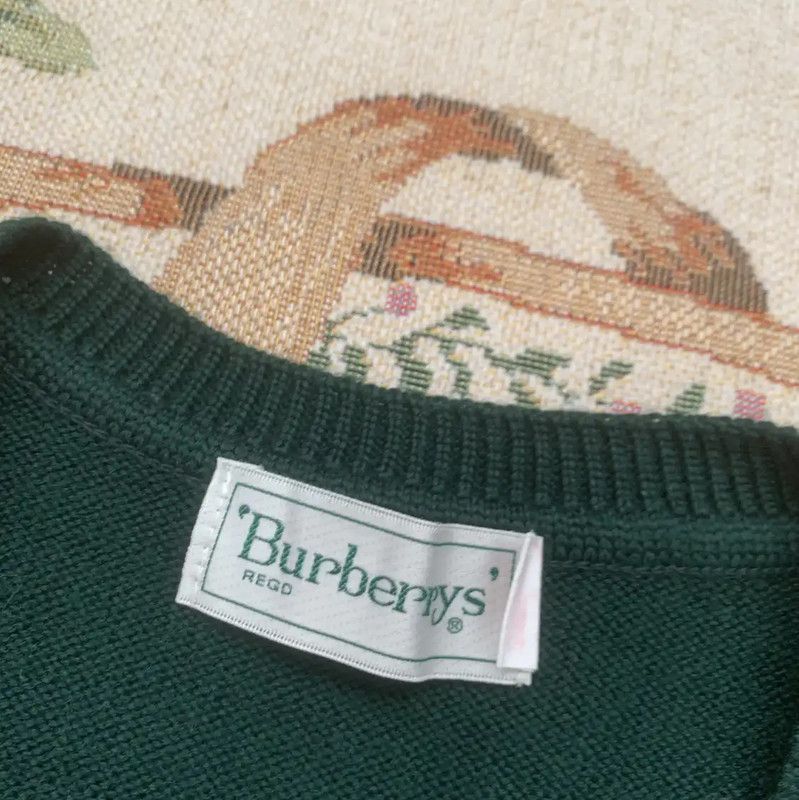 Burberry Burberry Green Wool Women's Knitted Vest Size M / US 6-8 / IT 42-44 - 2 Thumbnail