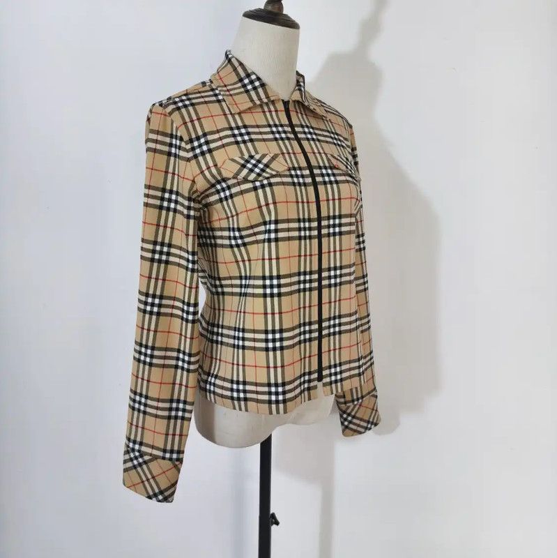 Burberry Burberry Spring Autumn Check Jacket for Women Size M / US 6-8 / IT 42-44 - 3 Thumbnail