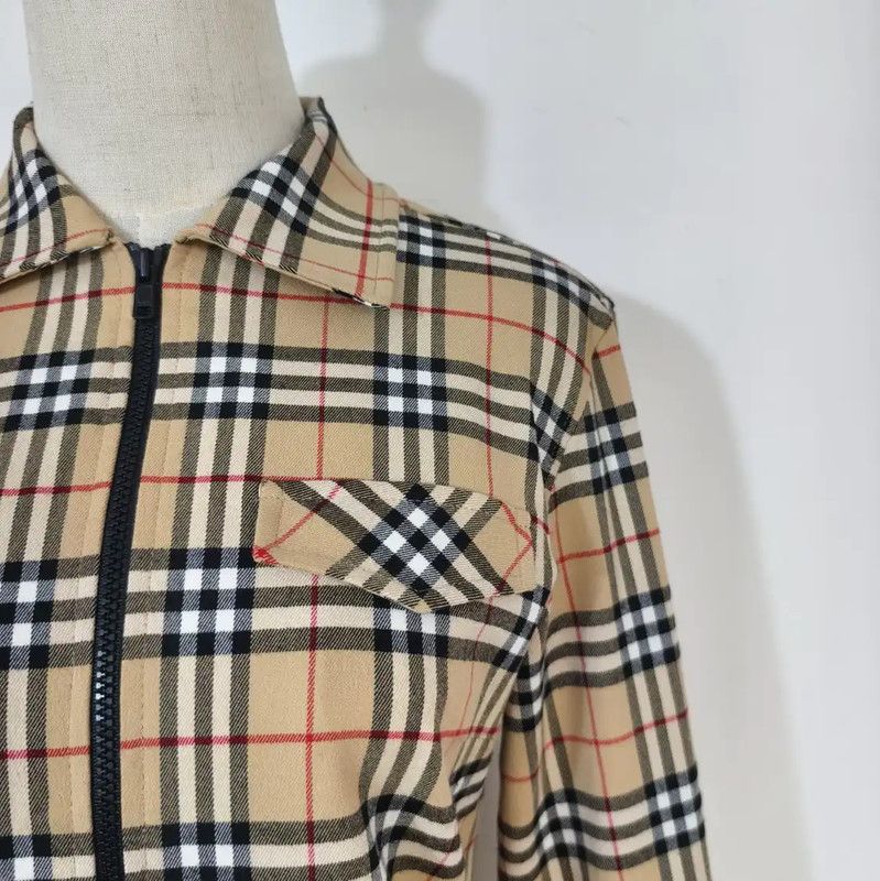Burberry Burberry Spring Autumn Check Jacket for Women Size M / US 6-8 / IT 42-44 - 2 Thumbnail