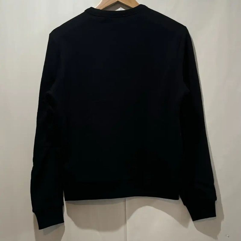 Burberry Burberry Black Cotton Embroidered Long Sleeve Sweatshirt Size S / US 4 / IT 40 - 2 Thumbnail