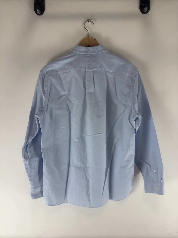 Burberry Burberry Blue Cotton Long Sleeve Shirt Size L / US 10 / IT 46 - 2 Thumbnail
