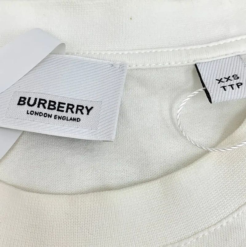 Burberry Burberry White Cotton T-Shirt for Women Size XXS / US 00 / IT 34 - 7 Thumbnail