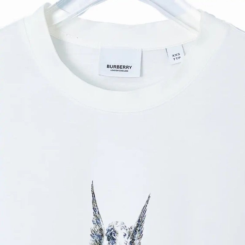 Burberry Burberry White Cotton T-Shirt for Women Size XXS / US 00 / IT 34 - 3 Thumbnail
