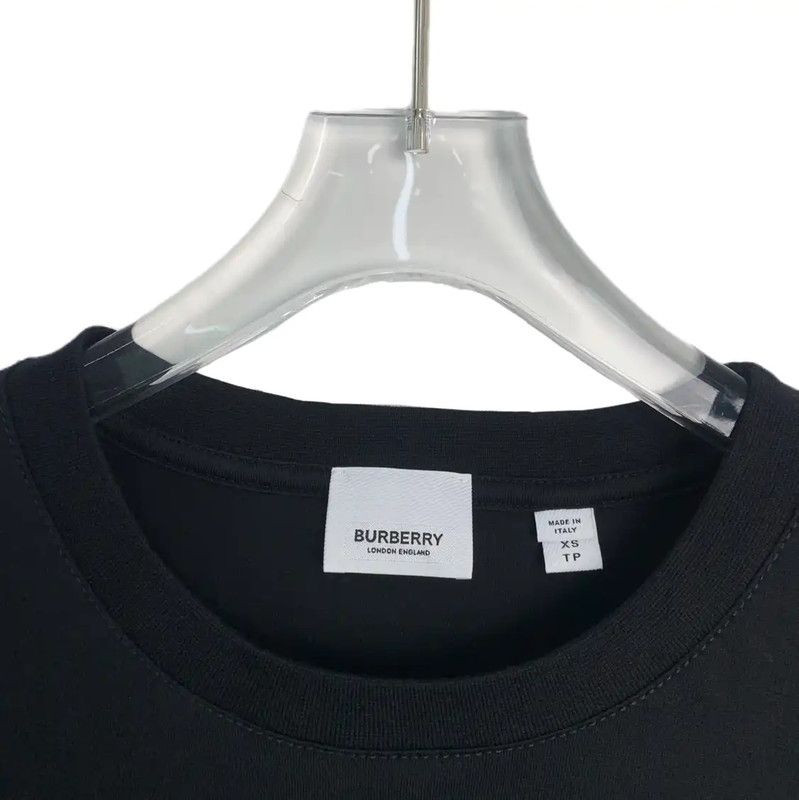 Burberry Burberry Black Cotton Women's T-Shirt Size XS / US 0-2 / IT 36-38 - 3 Thumbnail