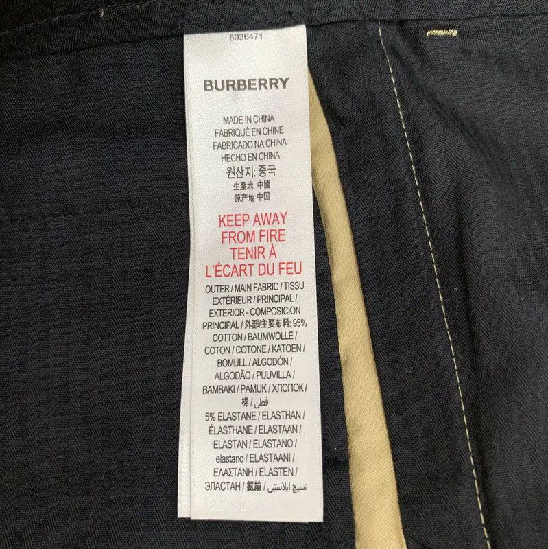 Burberry Burberry Brown Cotton Casual Pants Size 23" - 6 Thumbnail