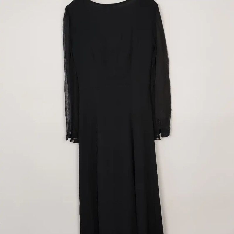 Burberry Burberry Black Silk Dress for Women Size M / US 6-8 / IT 42-44 - 3 Thumbnail