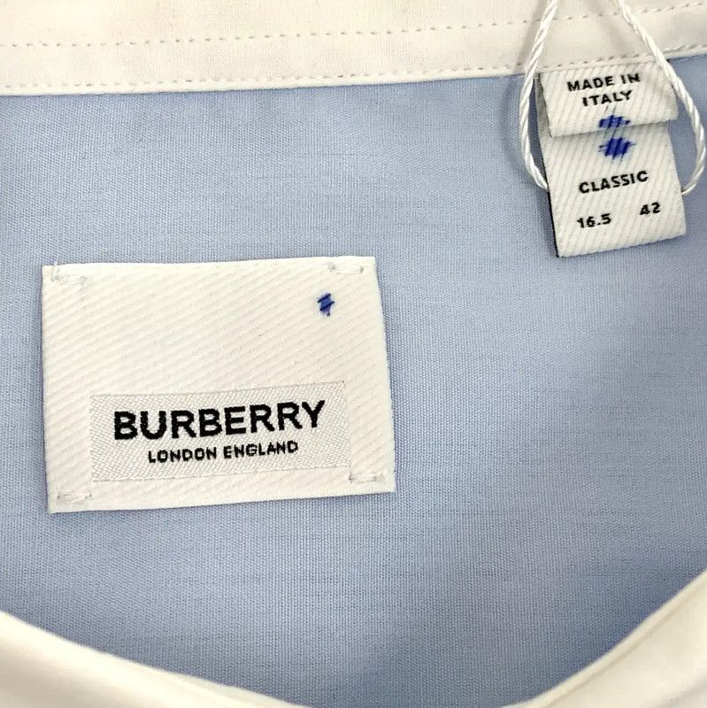 Burberry Burberry Light Blue Cotton Women's Shirt Size ONE SIZE - 5 Thumbnail