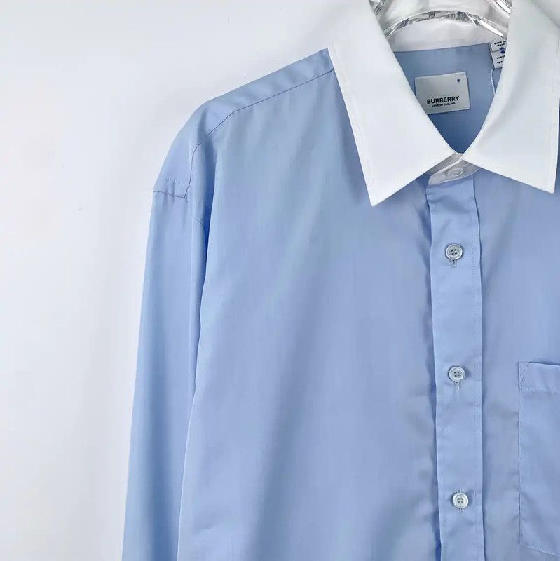 Burberry Burberry Light Blue Cotton Women's Shirt Size ONE SIZE - 3 Thumbnail