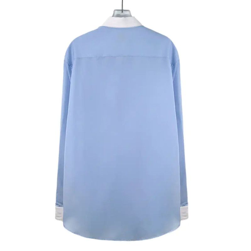 Burberry Burberry Light Blue Cotton Women's Shirt Size ONE SIZE - 2 Thumbnail