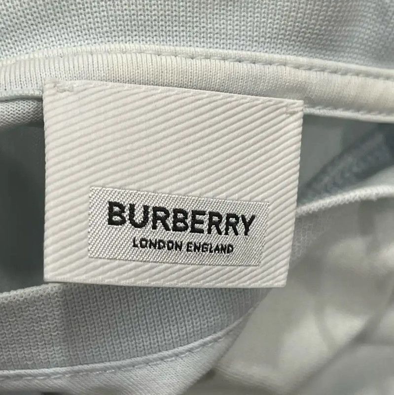 Burberry Burberry Light Blue Cotton Women's T-Shirt Size L / US 10 / IT 46 - 9 Thumbnail