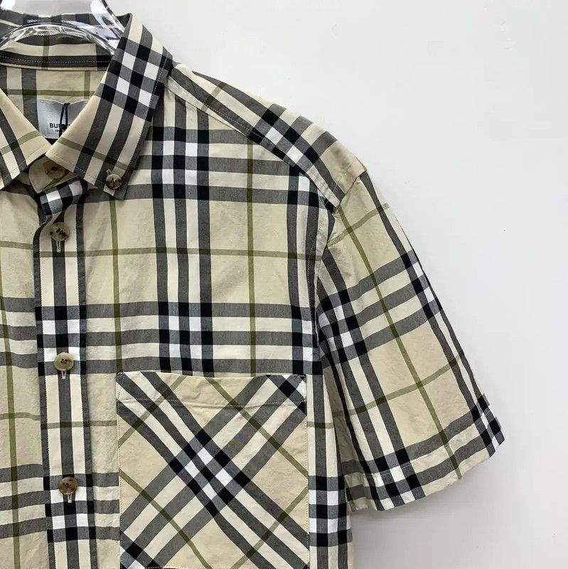 Burberry Burberry Khaki Cotton Women's Short Sleeve Shirt Size M / US 6-8 / IT 42-44 - 3 Thumbnail