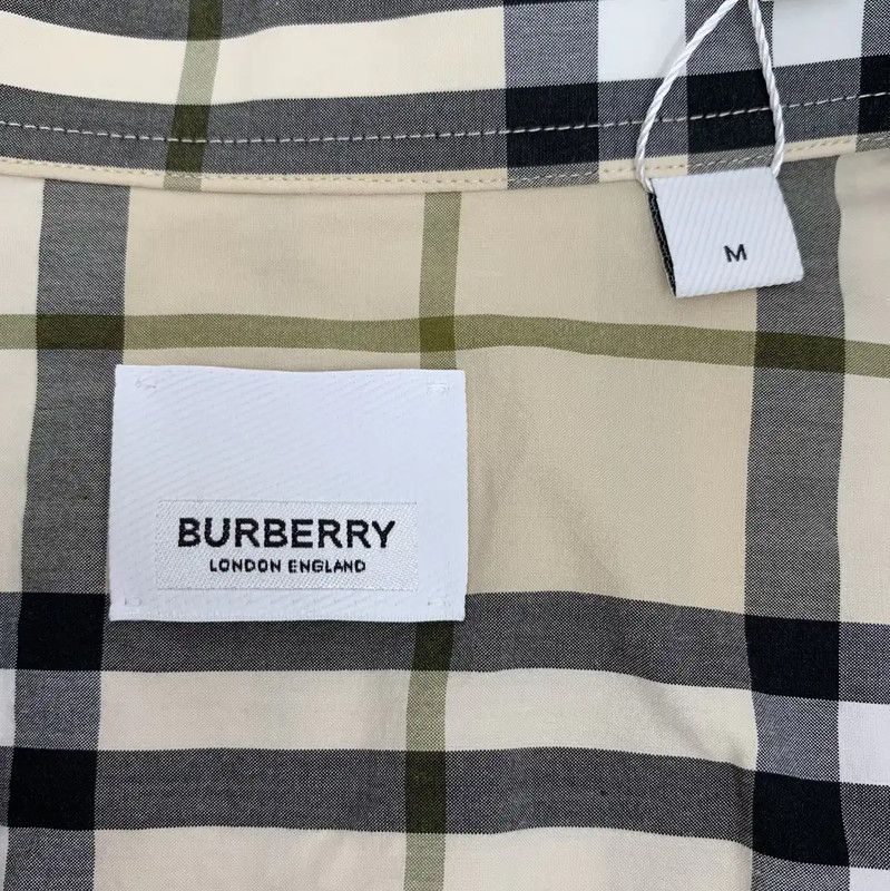 Burberry Burberry Khaki Cotton Women's Short Sleeve Shirt Size M / US 6-8 / IT 42-44 - 5 Thumbnail