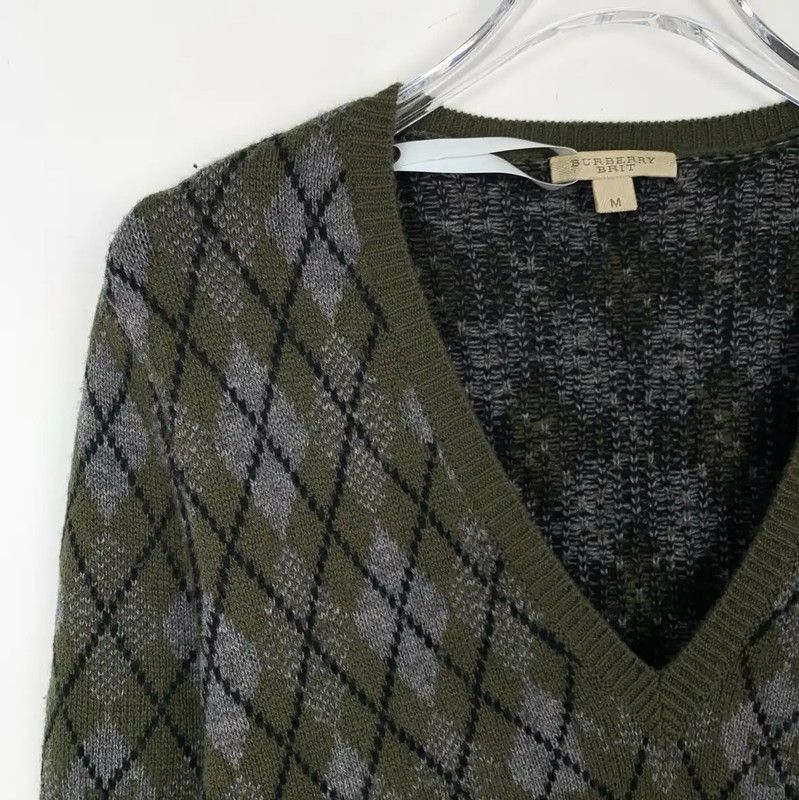 Burberry Burberry Green Wool Knit Sweater Size M / US 6-8 / IT 42-44 - 3 Thumbnail