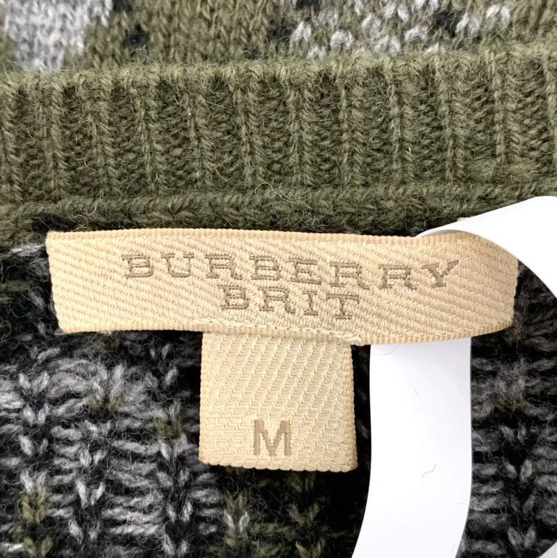 Burberry Burberry Green Wool Knit Sweater Size M / US 6-8 / IT 42-44 - 5 Thumbnail
