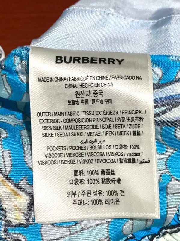 Burberry Burberry Blue Cotton Women's Skirt Size 23" - 6 Thumbnail