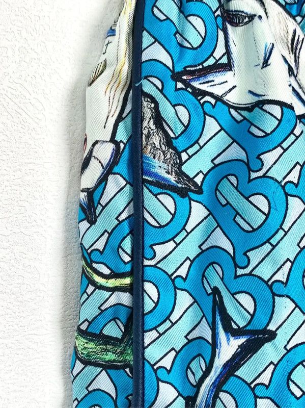 Burberry Burberry Blue Cotton Women's Skirt Size 23" - 3 Thumbnail