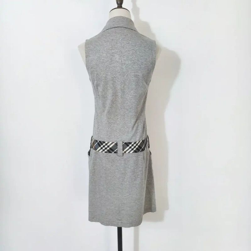 Burberry Burberry Summer Gray Cotton Blend Dress Size M / US 6-8 / IT 42-44 - 5 Thumbnail