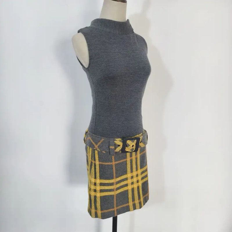 Burberry Burberry Summer Gray Wool Blend Dress Size M / US 6-8 / IT 42-44 - 5 Thumbnail