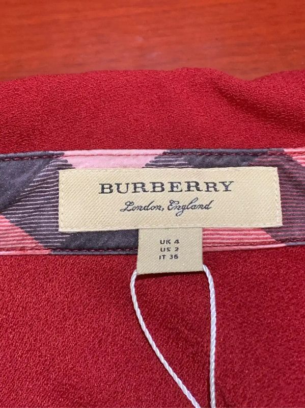 Burberry Burberry Wine Red Long Coat for Women Size S / US 4 / IT 40 - 5 Thumbnail