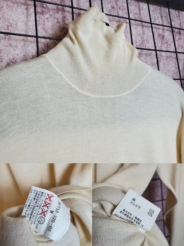 Burberry Burberry Beige Silk-Blend Embroidered Turtleneck Top Size M / US 6-8 / IT 42-44 - 5 Thumbnail