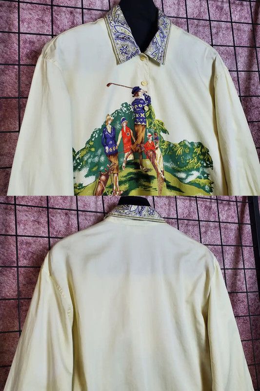 Burberry Burberry Beige Graphic Long-sleeve T-shirt for Women Size M / US 6-8 / IT 42-44 - 3 Thumbnail