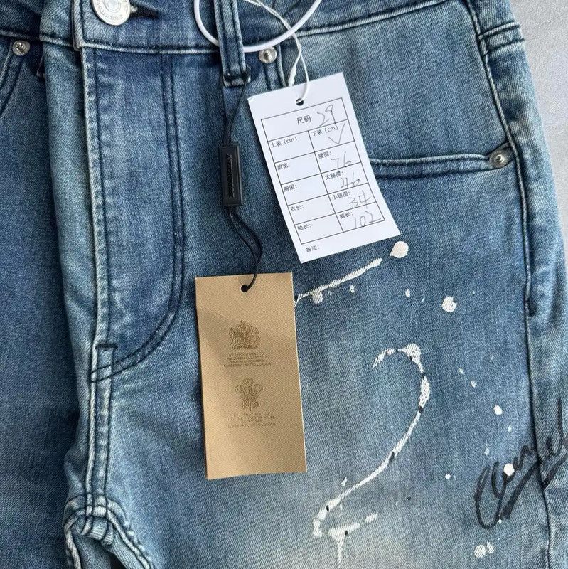 Burberry Burberry S Size Blue Denim Jeans for Women Size 23" - 4 Thumbnail