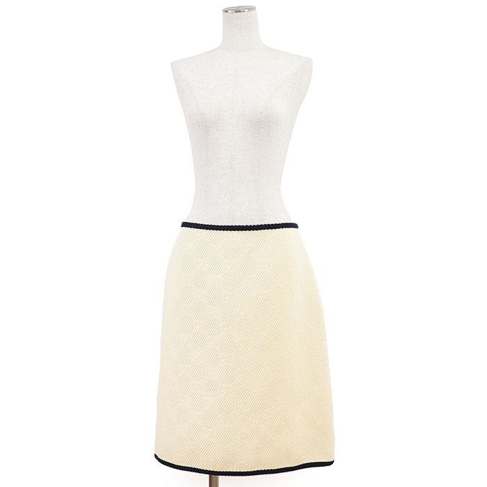 Gucci Gucci Gucci GG Logo Monogram Wool Silk Skirt Others Skirts 577898 DUTY FREE for USA Size ONE SIZE - 2 Thumbnail