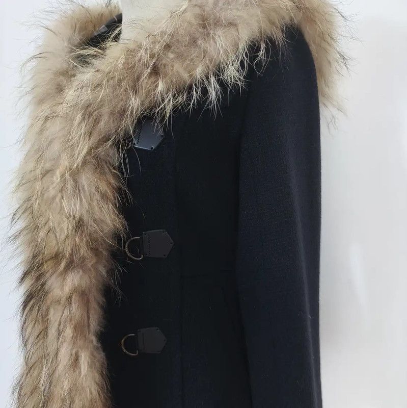 Burberry Burberry Black Wool Blend Winter Cardigan Size M / US 6-8 / IT 42-44 - 4 Thumbnail