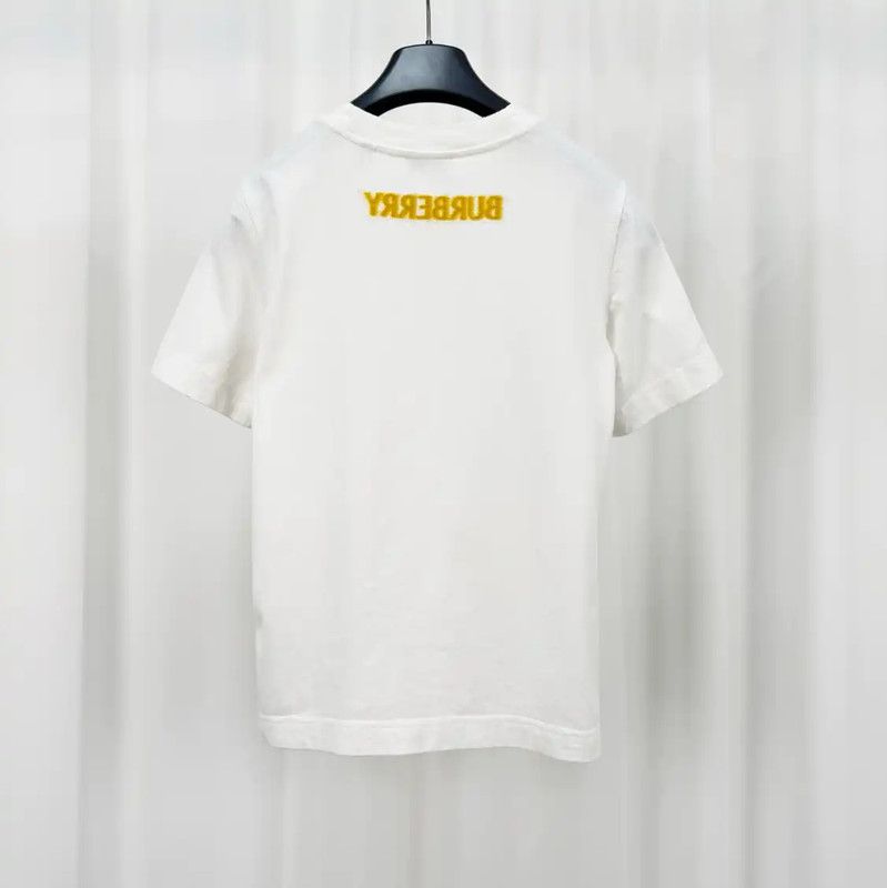 Burberry Burberry White Logo Print Short Sleeve T-Shirt Size XS / US 0-2 / IT 36-38 - 2 Thumbnail