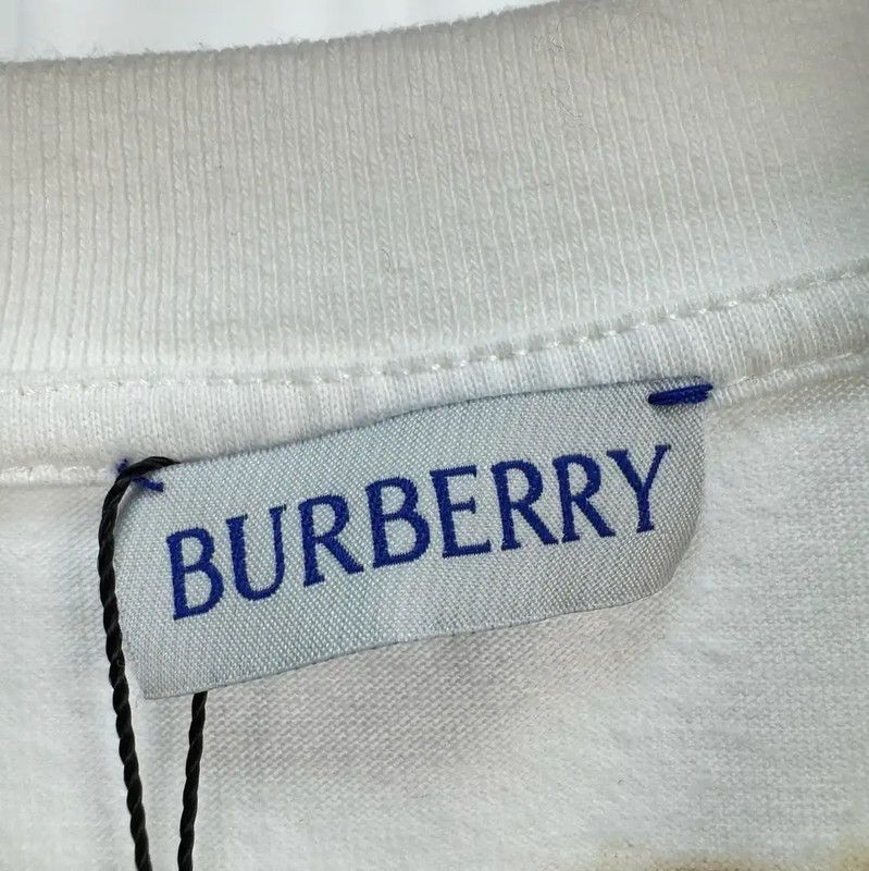 Burberry Burberry White Logo Print Short Sleeve T-Shirt Size XS / US 0-2 / IT 36-38 - 5 Thumbnail
