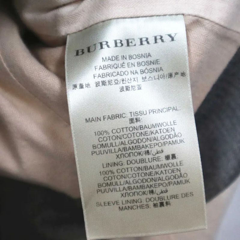 Burberry Burberry Women's Cotton Trench Coat in Ivory Size S / US 4 / IT 40 - 6 Thumbnail
