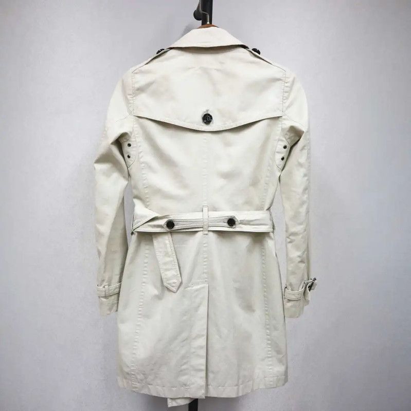 Burberry Burberry Women's Cotton Trench Coat in Ivory Size S / US 4 / IT 40 - 3 Thumbnail
