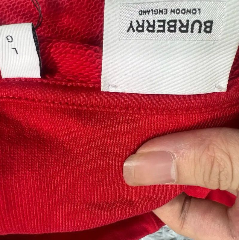 Burberry Burberry Red Cotton Women's Jacket Size L / US 10 / IT 46 - 3 Thumbnail