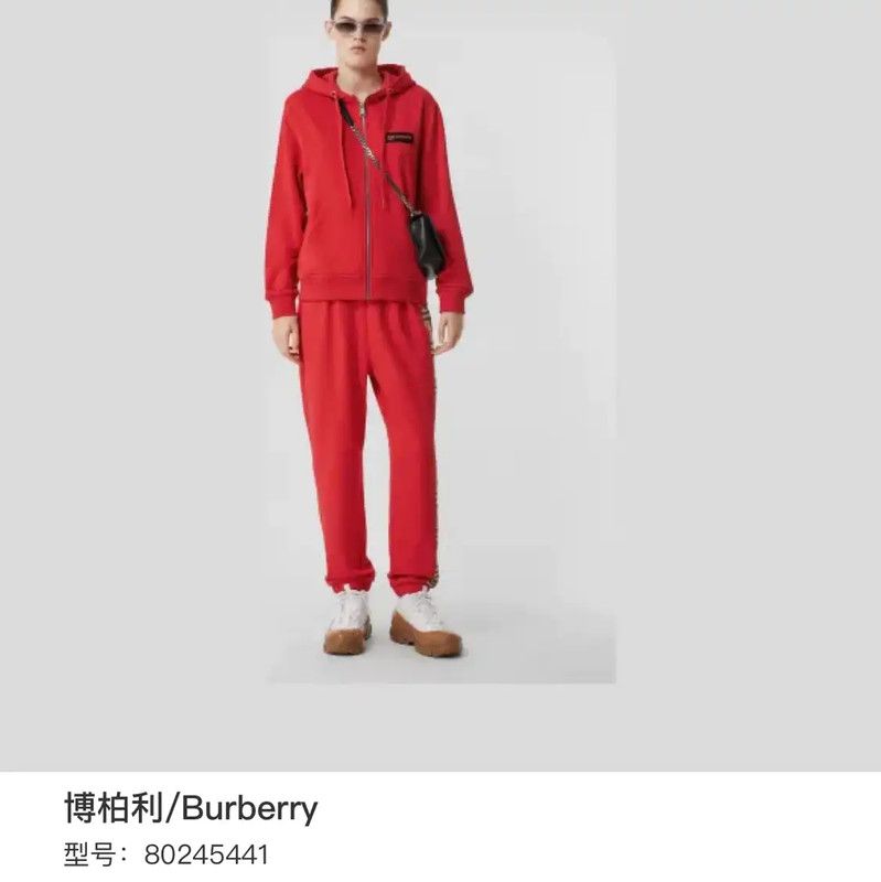 Burberry Burberry Red Cotton Women's Jacket Size L / US 10 / IT 46 - 6 Thumbnail