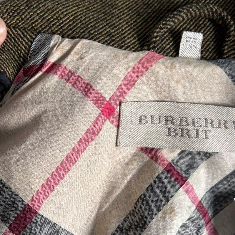 Burberry Burberry Brown-green Cotton Women's Jacket Size ONE SIZE - 5 Thumbnail