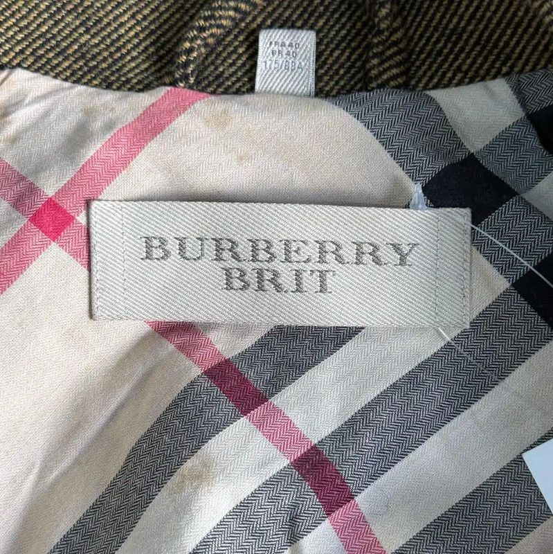 Burberry Burberry Brown-green Cotton Women's Jacket Size ONE SIZE - 3 Thumbnail