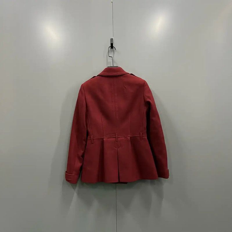 Burberry Burberry Red Cotton Short Coat for Women Size ONE SIZE - 2 Thumbnail