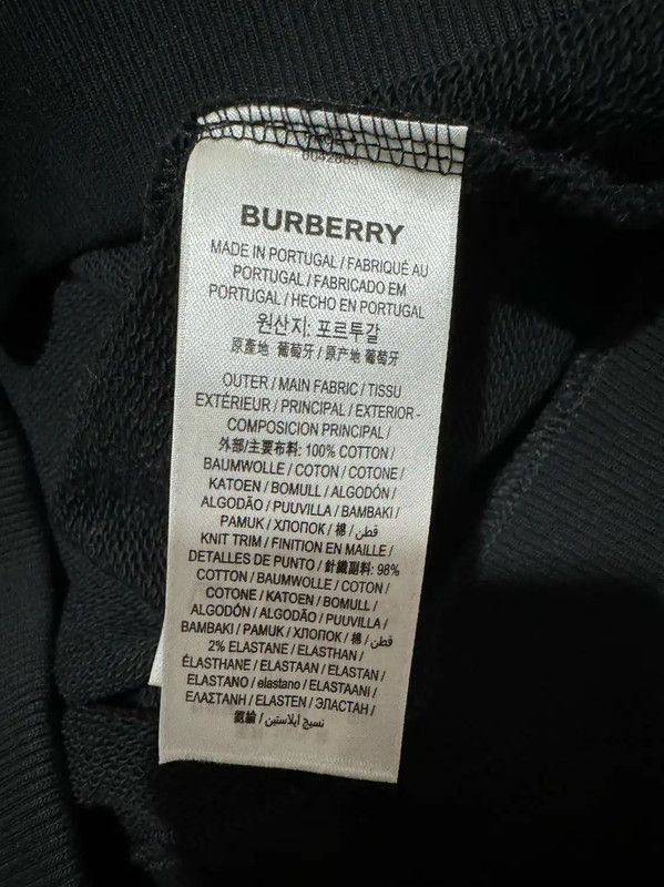 Burberry Burberry Black Cotton Logo Sweatshirt Size XXS / US 00 / IT 34 - 5 Thumbnail