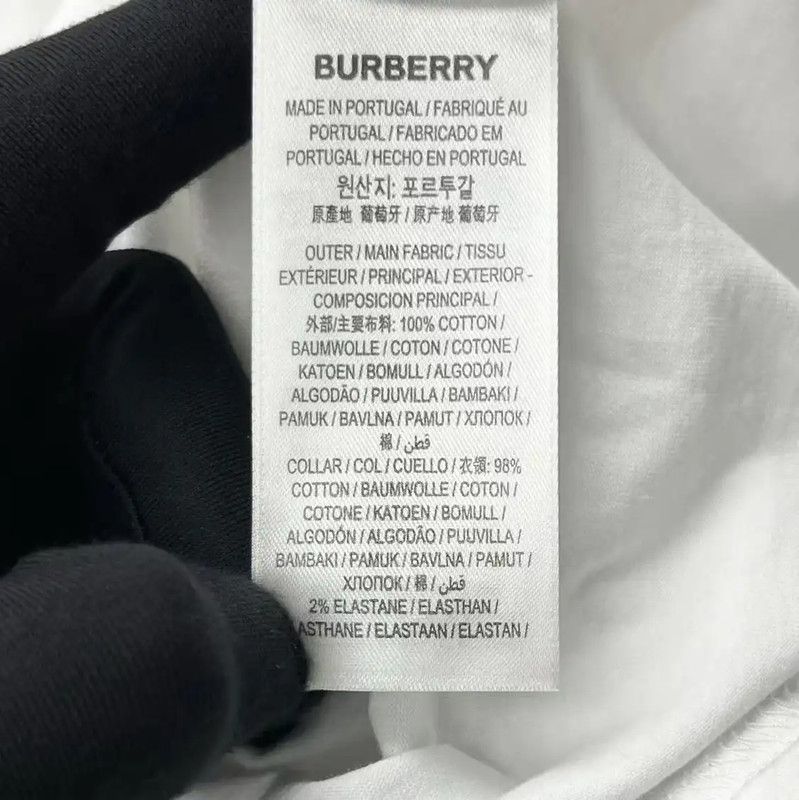 Burberry Burberry Short Sleeve White T-Shirt with Embroidery Size XXS / US 00 / IT 34 - 4 Thumbnail