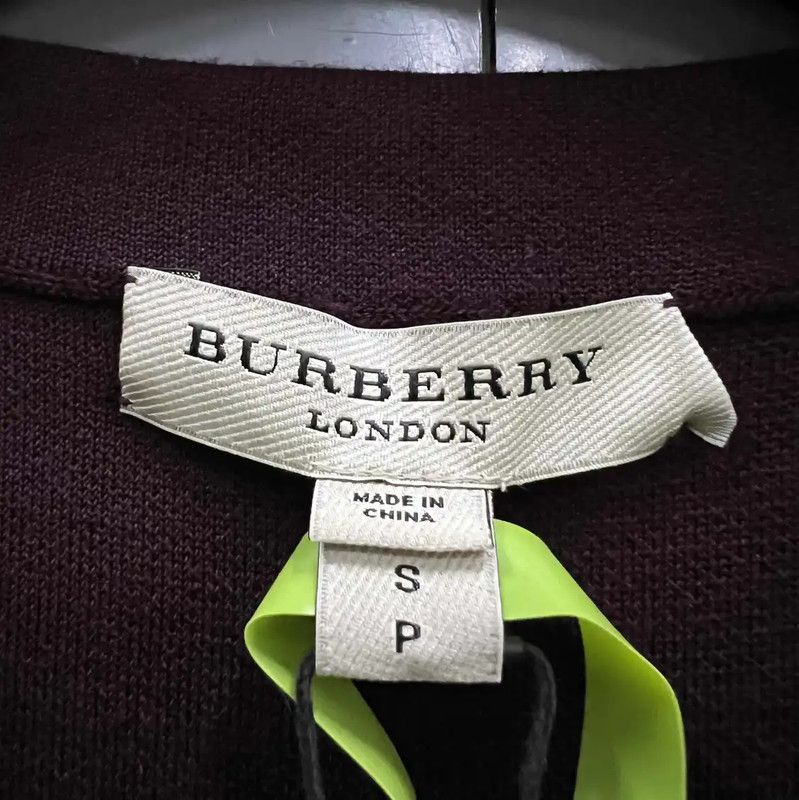 Burberry Burberry Maroon Long Sleeve Dress for Women Size S / US 4 / IT 40 - 4 Thumbnail