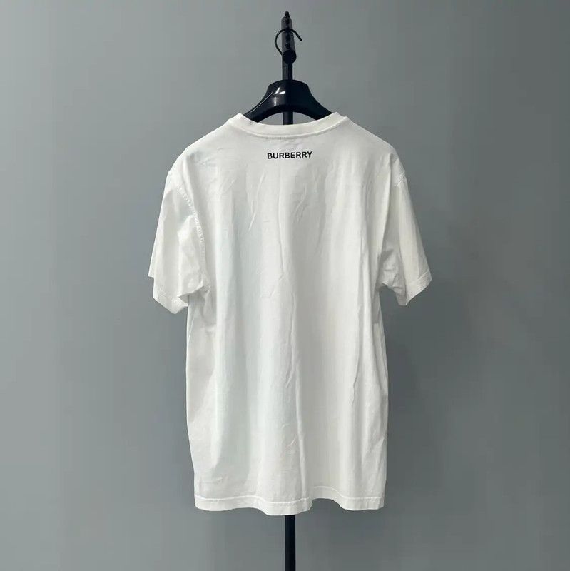 Burberry Burberry White Cotton Summer T-Shirt for Women Size XXS / US 00 / IT 34 - 2 Thumbnail