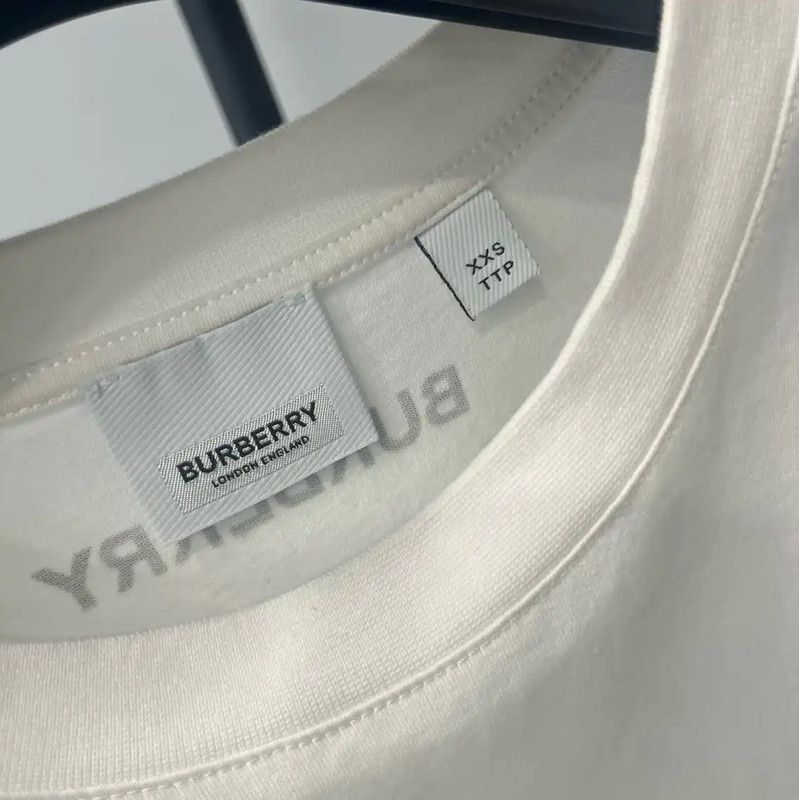 Burberry Burberry White Cotton Summer T-Shirt for Women Size XXS / US 00 / IT 34 - 3 Thumbnail