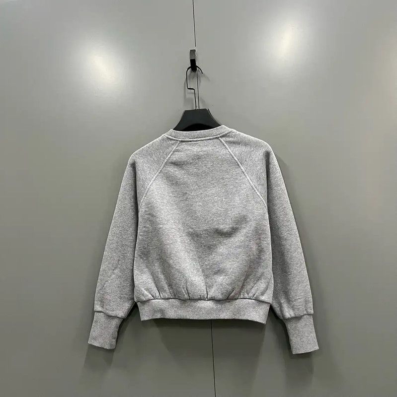 Burberry Burberry Gray Cotton Women's Cropped Sweatshirt Size S / US 4 / IT 40 - 3 Thumbnail