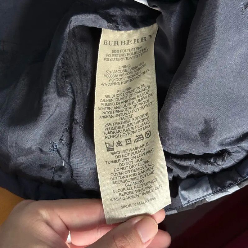 Burberry Burberry Women's Navy Cotton Down Jacket Size S / US 4 / IT 40 - 6 Thumbnail