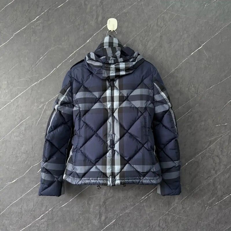 Burberry Burberry Women's Navy Cotton Down Jacket Size S / US 4 / IT 40 - 2 Thumbnail